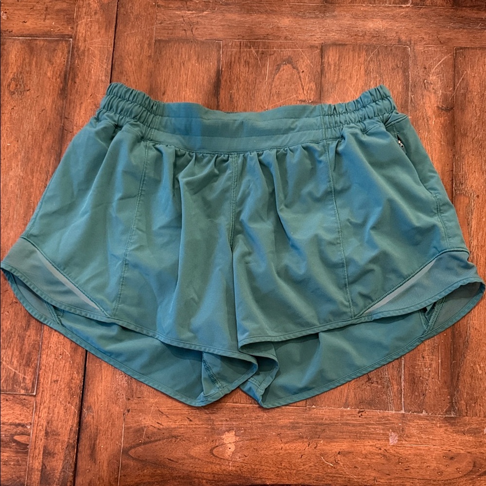 Lululemon Teal Women’s Athletic Shorts - Lightweight Run Shorts size 10